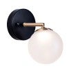 Franco Metal & Glass Adjustable Wall Light