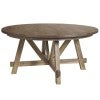 Halston Mango Wood Round Trestle  Dining Table, 160cm