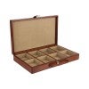 Weylor Leather Cufflink Box, Tan