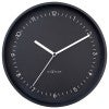 NeXtime Berlin Metal Frame Round Wall Clock, 30cm, Black