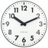 NeXtime Duomo Round Table / Wall Clock, 20cm, White