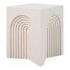 Briannah Square Side Table, Cream