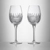 Waterford Lismore Diamond Crystal Goblet Glass, Set of 2