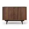 Linea Wooden Bedside Table, Light Walnut