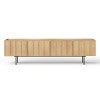 Linea Wooden 4 Door TV Unit, 200cm, Natural