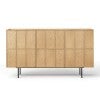Linea Wooden 2 Door 2 Drawer Sideboard, 160cm, Natural
