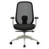 Buro Force Mesh Back Fabric Office Chair with Arms, Black / Light Grey