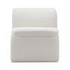 Curvee Boucle Fabric Occasional Chair, Cream
