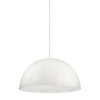 Folk Enamelled Metal Pendant Light, White