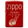Zippo Windproof Lighter, Retro Fluid Red Design