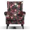 Vintage Peony Velvet Fabric