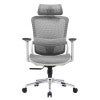 Elena Mesh Fabric High Back Ergonomic Office Chair, Mesh Seat, Grey