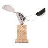 Arvico Stainless Steel & Marble Sculpture, Beige