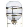 Amalfi Astoria Glass & Iron Table Lamp