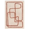 Asiatic Matrix Infinity Hand Tufted Designer Wool Rug, 120x170cm, Copper