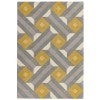 Asiatic Reef Motif Hand Tufted Designer Wool Rug, 120x170cm