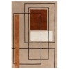 Asiatic Reef Outline Hand Tufted Designer Wool Rug, 120x170cm, Terracotta
