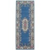 Avalon French Aubusson Wool Runner Rug, 210x67cm, Fawn