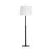 Vernon Adjustable Metal Base Floor Lamp, Black