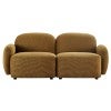 Ramona Chenille Fabric Modular Sofa, 2 Seater, Toffee