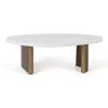 White Marble / Antique Gold