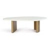 White Marble / Antique Gold