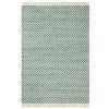 Brink & Campman Atelier Twill Handwoven Designer Wool Rug, 200x140cm, Teal