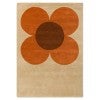 Orla Kiely Flower Placement Hand Tufted Designer Wool Rug, 180x120cm