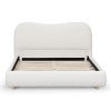 White Boucle Fabric