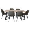 Natural / Black Table, with Olive Chair