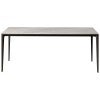 BK Ciandre Innovation S Commercial Grade Indoor / Outdoor Minimalist Dining Table, 140cm, Sicily Grey / Iron Grey