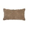 Bambury Bridget Cotton Lumbar Cushion, Biscuit