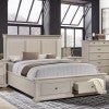 Marindel Wooden Bed with End Drawers, Queen
