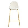 White Boucle Fabric / Gold