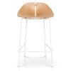 Brexley Wood & Steel Counter Stool, Natural / White