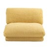 Bubble Fabric Fold Out Sofa Bed, Long Single, Yellow