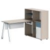 Silex Office Desk with Reversible Storage Cabinet, 160cm