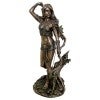Veronese Cold Cast Bronze Coated Mythology Figurine, Female Elf Archer