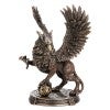 Veronese Cold Cast Bronze Coated Mythology Figurine, Griffin
