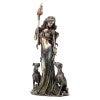 Veronese Cold Cast Bronze Coated Greek Mythology Figurine, Hecate