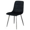 Black Velvet Fabric / Chrome