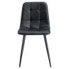 Black Faux Leather / Black