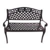 Melissa Cast Aluminium Garden Bench, 102cm