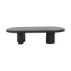 Naveen Wooden Oval Coffee Table, 150cm, Black