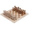 Archaia Marble Chess Set, 38cm, Coral / Red