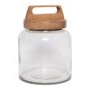 Silvaire Glass Jar with Mango Wood Lid, Small