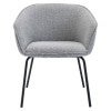 Halo Fabric Dining Armchair, Grey
