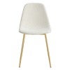 White Boucle Fabric / Gold