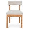 Zarell Fabric & Oak Timber Dining Chair, Set of 2