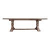 Edden Mindy Wood Trestle Dining Table, 244cm, Natural